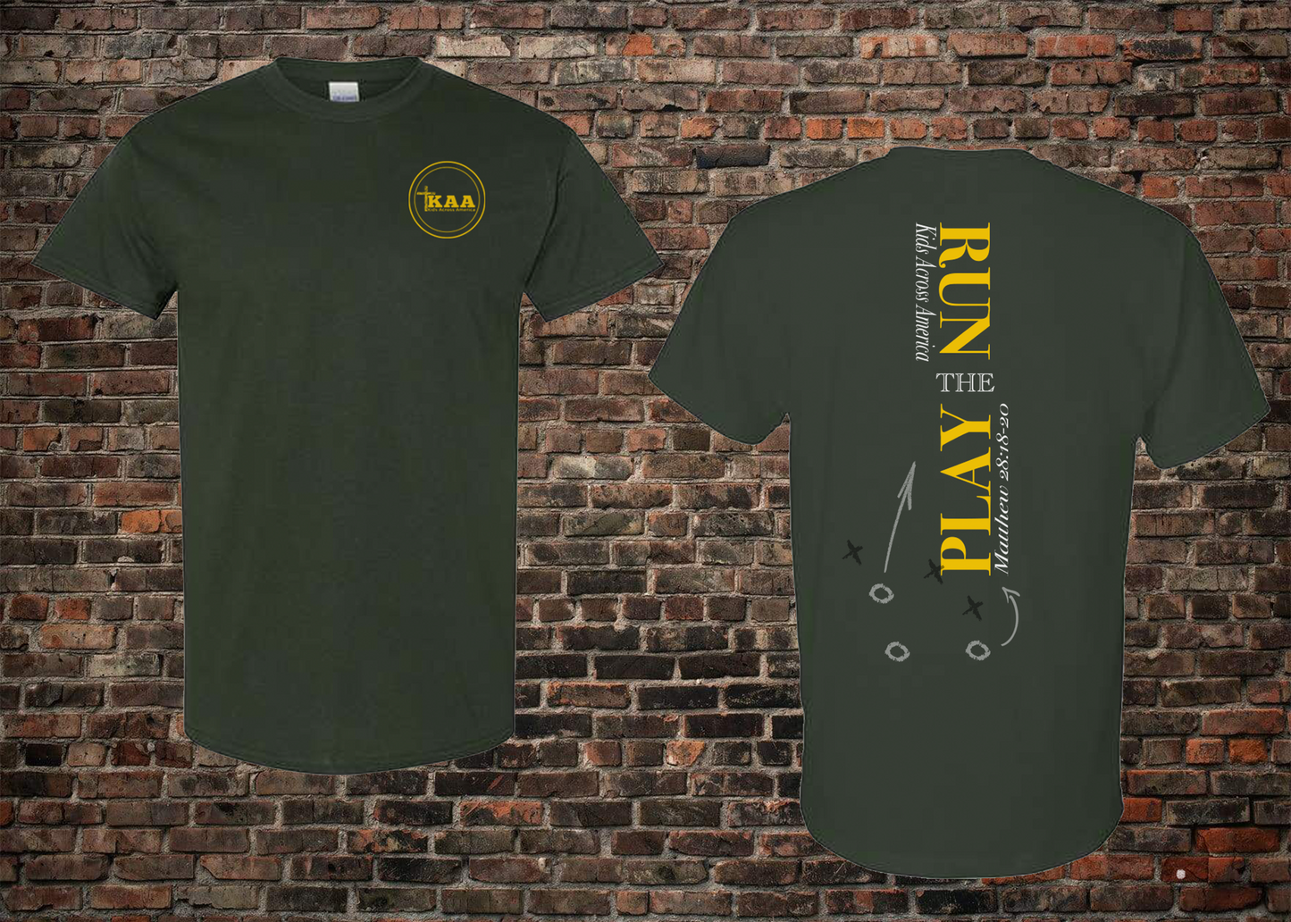 Run the Play Theme Tee - Clearance