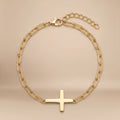 Gold Cross Bracelet