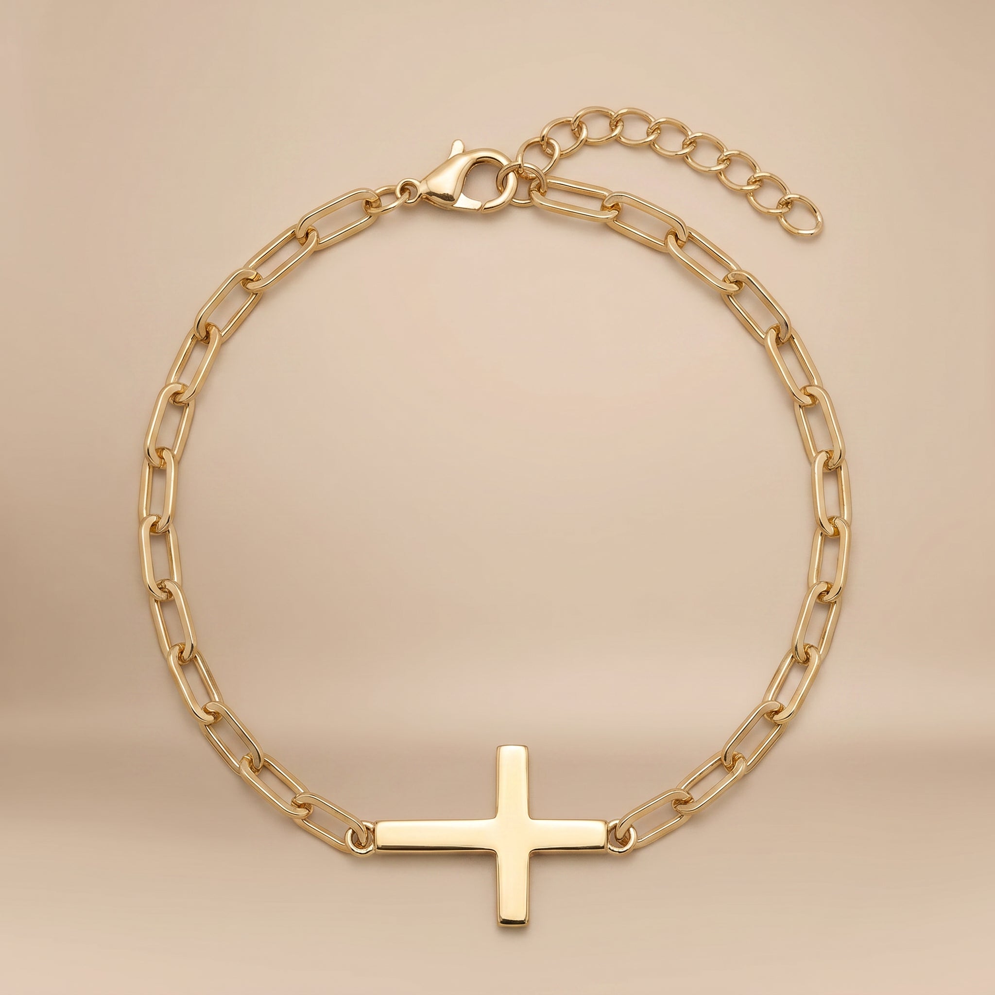 Gold Cross Bracelet