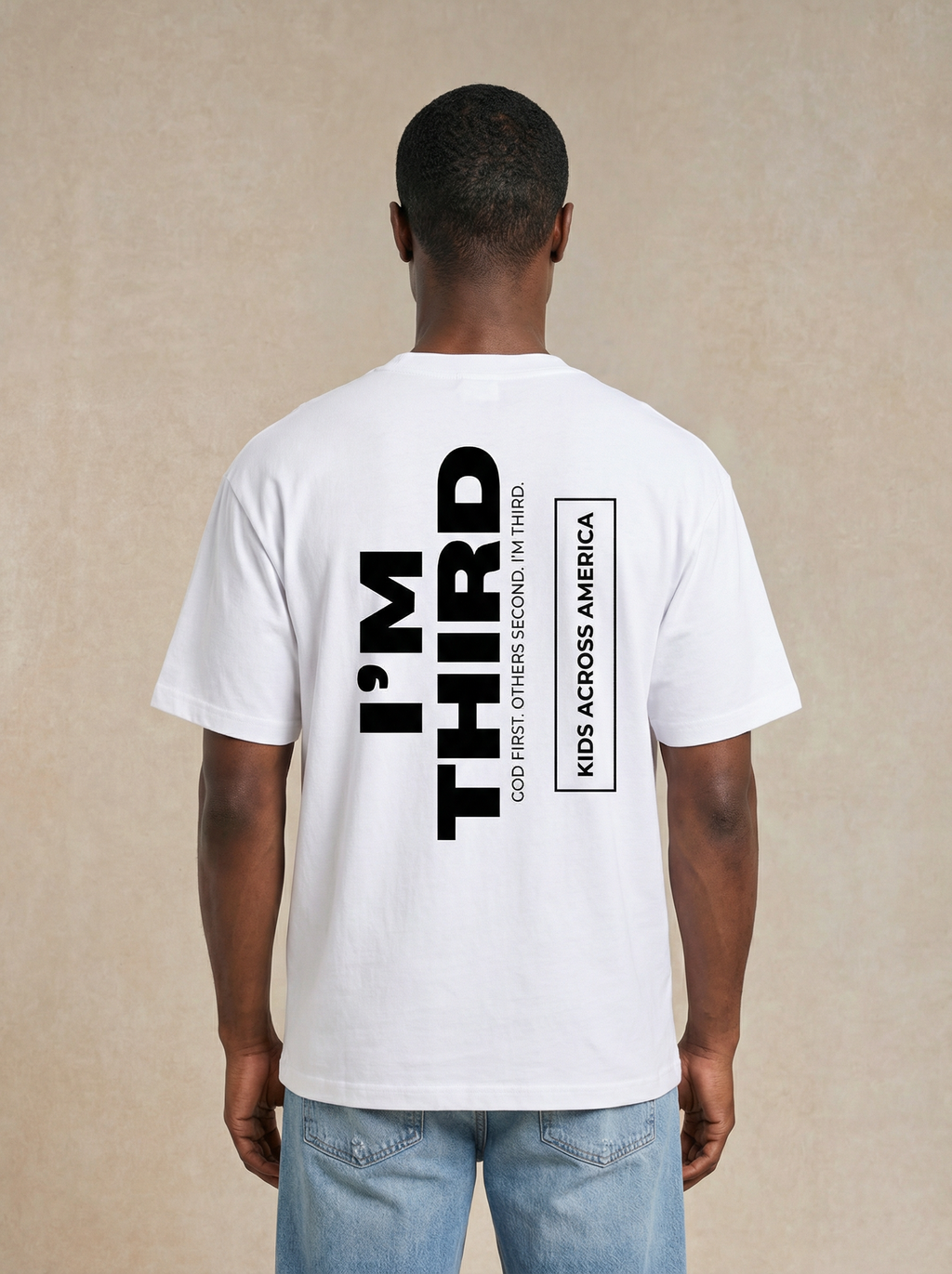 I'm Third White Tee
