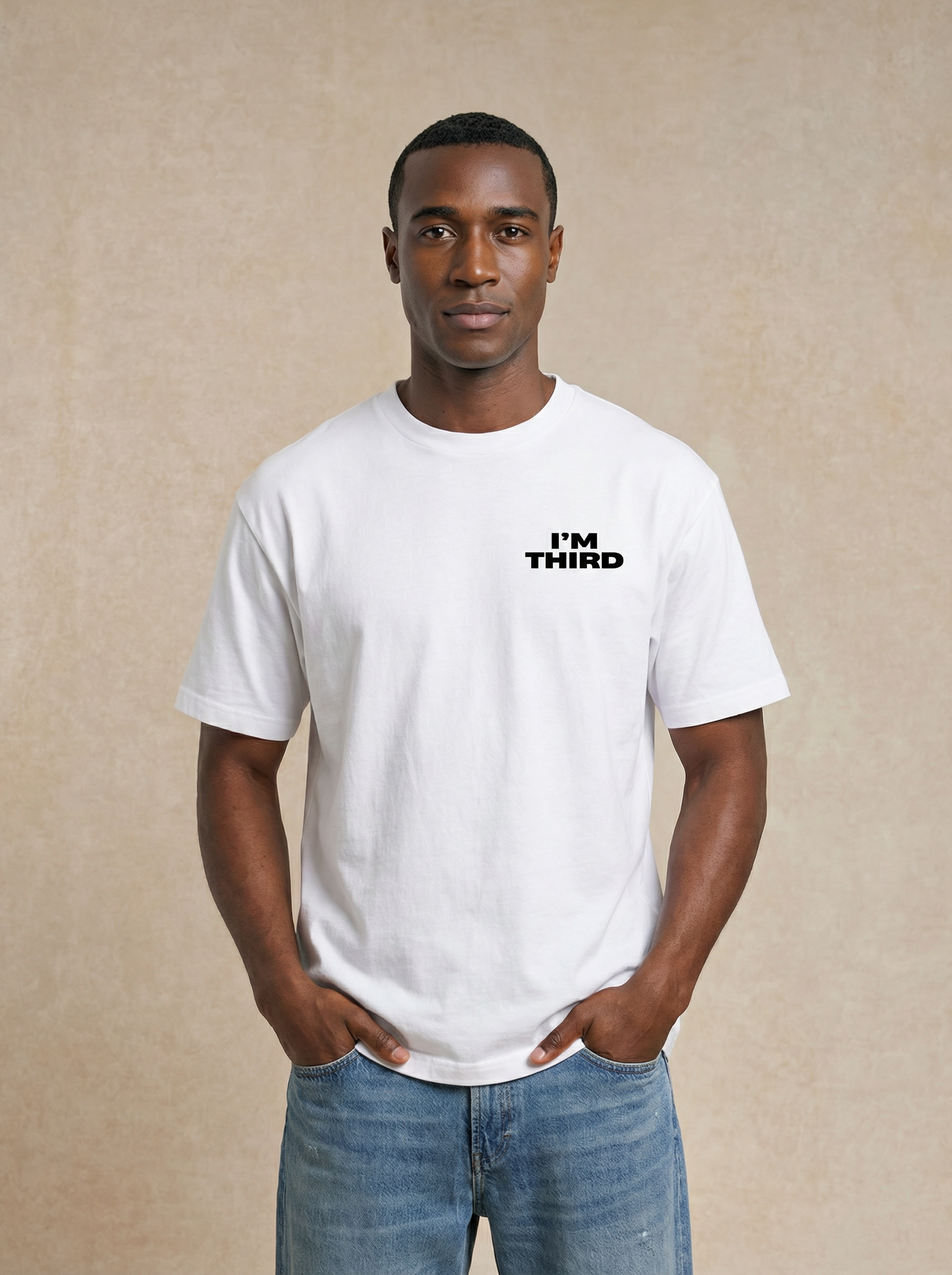 I'm Third White Tee