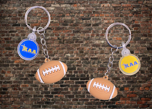 End Zone FootBall Keychain