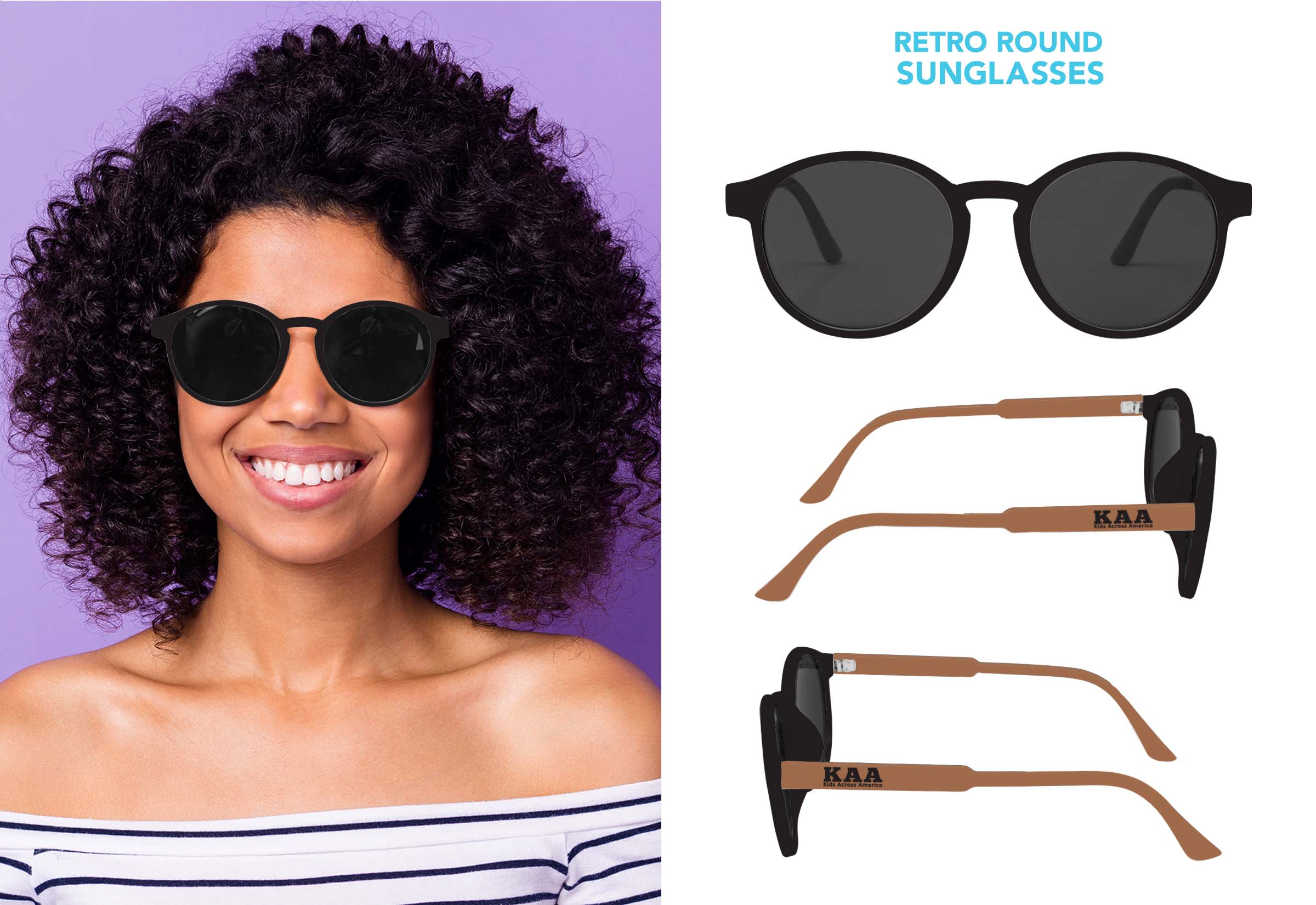 KAA Retro Round Sunglasses