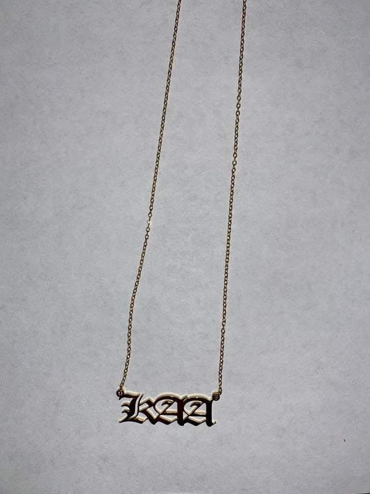 Gold "KAA" Necklace