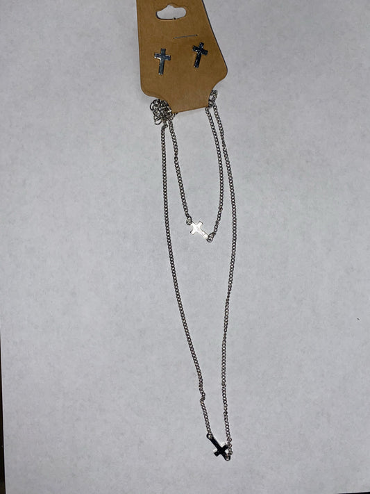 Silver Cross Necklace